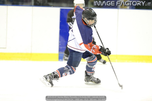 2015-02-07 Hockey Milano Rossoblu U14-Aosta 0461 Gabriele Asinelli